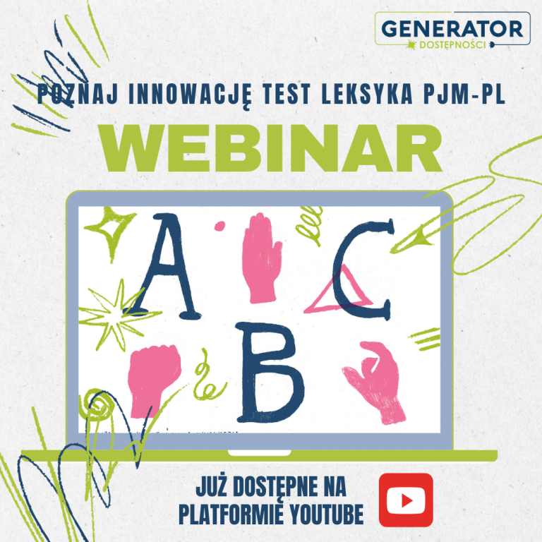 Webinarium: „Poznaj innowację Test Leksyka PJM-PL” już na YouTube!